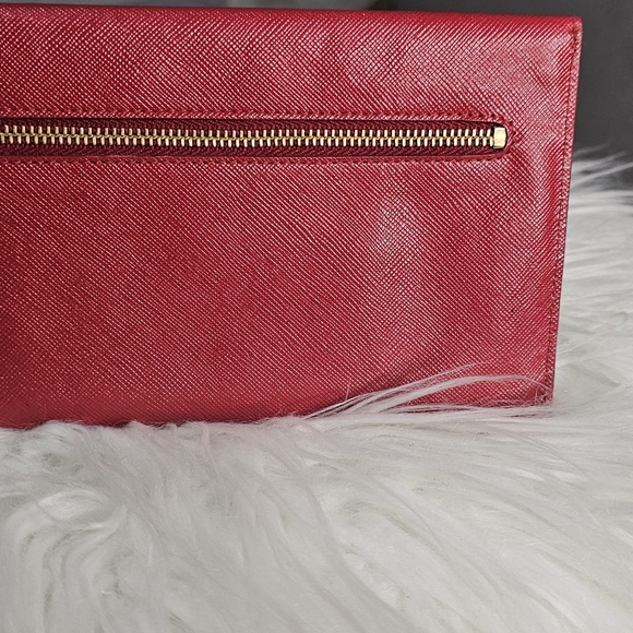 PRADA VITELLO LEATHER ENVELOPE POUCH - Picture 8 of 9